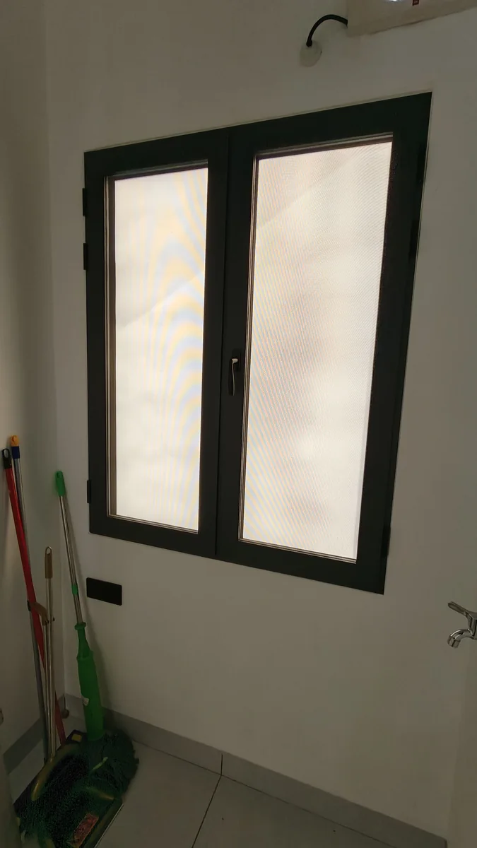 Before security mesh window installation